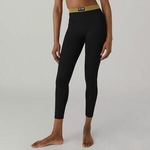 Adam Selman Sport Bonded Legging in Black Neon Size S